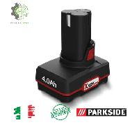 Parkside Batteria 12v 4A X12V Team PAPK 12 B4 Alta Scarica Performante Compatta