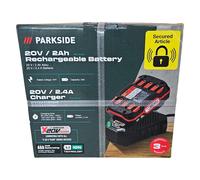 Parkside Batteria agli ioni di litio da 20 V, 2 Ah (PAP 20 B1) e caricatore da 6