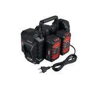 Parkside Kit Batterie Caricatore 4X 20V 4Ah Caricatori 2X 4,5A PortaBatterie Abs