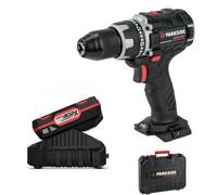 Parkside PARKSIDE PERFORMANCE Trapano avvitatore a batteria 20 V PABSP 20 Li C3 Motore Brushless con batteria e caricabatterie + valigetta