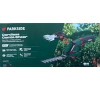 Parkside PGSA 4 - Forbici per erba e cespugli, con impugnatura morbida girevole, caricatore USB, A batteria