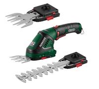 Parkside PGSA 4 - Forbici per erba e cespugli, con impugnatura morbida girevole, caricatore USB, A batteria