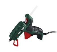 PARKSIDE Pistola per colla a caldo PNKP 105 B1, bassa temperatura, 5 Watt, verde, trigger, materiali sensibili al calore