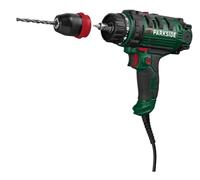 PARKSIDE Potente trapano elettrico a 2 velocità PNS 300 B3 Robusto e durevole con 22 livelli + livello di foratura fino a 1600 giri al minuto, caratteristiche di impugnatura morbida antiscivolo