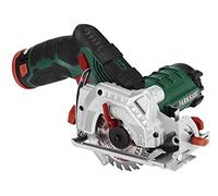 Parkside Sega circolare a batteria Led Phksa 12 A1, 12 V, agli ioni di litio, diametro 85 mm, 2 Ah, profondità di taglio e angolo di taglio regolabili in continuo, aspirazione della polvere