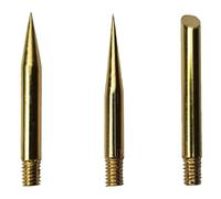 Parkside - Set di 3 punte per saldatura placcate dorate, avvitate, filettatura M4