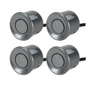 Parktronic, sensore di parcheggio automatico per auto, con 4 sensori di retromarcia, sistema di rilevamento radar di parcheggio, display universale, connettore sensore di parcheggio (nero) (grigio)