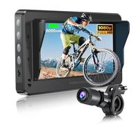 PARKVISION Specchio per bicicletta batteria ricaricabile 8000mAh Specchio da bici monitor AHD 1080P da 4,3", eccellente visione notturna kit fotocamera specchio bici