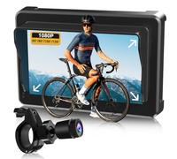 PARKVISION Specchio Retrovisore per Bicicletta con Telecamera Posteriore - 4 Angoli Regolabili (120°/100°/80°/60°), Batteria 10000 mAh, Schermo 4.3", Antivibrante - Sicurezza per Ciclisti