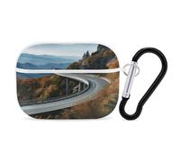 Parkway Road Bridge - Custodia protettiva antiurto per Airpods Pro di seconda generazione, con moschettone, anti-caduta, colore bianco