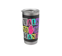 Parla con la mano Gen X 90s Retro Bicchiere termico in acciaio inox doppia parete