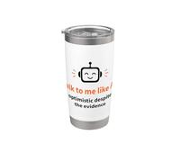 Parla con me come un robot ottimista AI Bicchiere termico in acciaio inox doppia parete