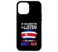 Parla di Costa Rica Flag Design Vacation Travel Costa Rica Custodia per iPhone 12 Pro Max