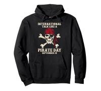 Parla internazionale come una giornata dei pirati Divertente amante dei pirati Felpa con Cappuccio