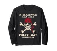 Parla internazionale come una giornata dei pirati Divertente amante dei pirati Maglia a Manica