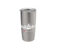 Parlamento di Budapest Ungheria Skyline Amo I Love Budapest Bicchiere termico in acciaio inox doppia parete