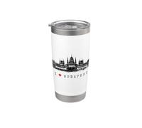 Parlamento di Budapest Ungheria Skyline Amo I Love Budapest Bicchiere termico in acciaio inox doppia parete