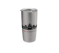 Parlamento di Budapest Ungheria Skyline Amo I Love Budapest Bicchiere termico in acciaio inox doppia parete