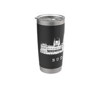 Parlamento di Budapest Ungheria Skyline Amore Amo Budapest Bicchiere termico in acciaio inox doppia parete