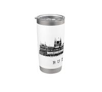 Parlamento di Budapest Ungheria Skyline Amore Amo Budapest Bicchiere termico in acciaio inox doppia parete