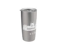 Parlamento di Budapest Ungheria Skyline Amore Amo Budapest Bicchiere termico in acciaio inox doppia parete
