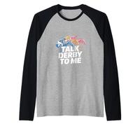 Parlami del Derby Corse di Cavalli Amore equestre Maglia con Maniche Raglan