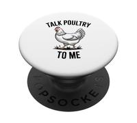 Parlami Di Pollame Divertente Amante Del Caffè Per Galline E PopSockets PopGrip Adesivo