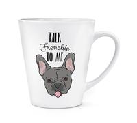 Parlami Francese Tuo Bulldog Francese Tazza Latte 12oz - Cane Cucciolo