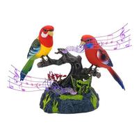 parlante - Passero animale domestico realistico attivato dal suono elettrico | Simulazione interattiva che ripete il discorso sul ramo di un albero, scrivania, stanza, giardino, giocattolo