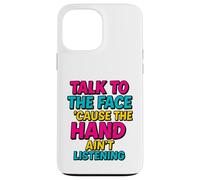 Parlare con il viso Divertente Retro Sass Ritorno Custodia per iPhone 13 Pro Max