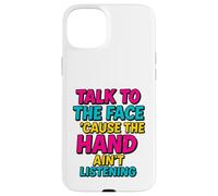 Parlare con il viso Divertente Retro Sass Ritorno Custodia per iPhone 15 Plus