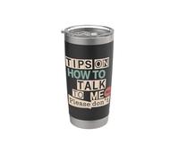 Parlare con me? Anche no Bicchiere termico in acciaio inox doppia parete