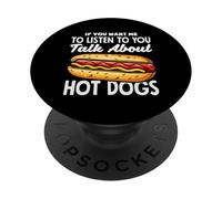 Parlare di Hot Dog Hot Dog Amante PopSockets PopGrip Adesivo