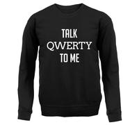 Parlare Qwerty a Me - Bambini Felpa/Maglione - Divertente Geek Secchione