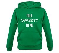 Parlare Qwerty a Me - Bambini Felpa/Maglione - Divertente Geek Secchione