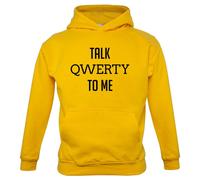 Parlare Qwerty a Me - Bambini Felpa/Maglione - Divertente Geek Secchione