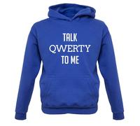 Parlare Qwerty a Me - Bambini Felpa/Maglione - Divertente Geek Secchione