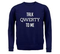 Parlare Qwerty a Me - Bambini Felpa/Maglione - Divertente Geek Secchione