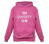 Parlare Qwerty a Me - Bambini Felpa/Maglione - Divertente Geek Secchione