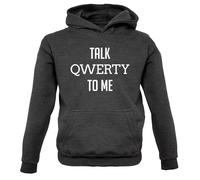Parlare Qwerty a Me - Bambini Felpa/Maglione - Divertente Geek Secchione