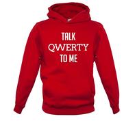 Parlare Qwerty a Me - Bambini Felpa/Maglione - Divertente Geek Secchione