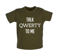 Parlare Qwerty a Me - T-Shirt / Body - Divertente Geek Nerd Computer Tastiera