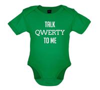 Parlare Qwerty a Me - T-Shirt / Body - Divertente Geek Nerd Computer Tastiera