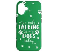 Parlare solo con i miei cani oggi | Proprietario o camminatore di cani multipli Custodia per iPhone 16