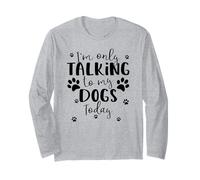 Parlare Solo con i Miei Cani Oggi | Proprietario o camminatore di Cani Multipli Maglia a Manica