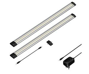 Parlat apparecchio d'illuminazione sottopensile SIRIS, piatto, 50 cm ciascuno, 655 lm ciascuno, bianco, set di 2