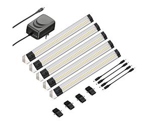 Parlat Apparecchio LED sottopensile SIRIS Montaggio ad angolo piatto 30cm ciascuno 370lm bianco Set di 5