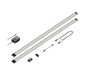 Parlat Apparecchio LED sottopensile Siris, rilevatore di movimento, piatto, 90 cm ciascuno, 963lm ciascuno, bianco caldo, set di 2