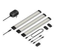 Parlat Apparecchio LED sottopensile Siris, touch dimmer, piatto, 30cm, 370lm ciascuno, bianco, set di 3