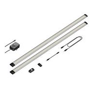 Parlat apparecchio sottopensile a LED Siris, rilevatore di movimento, piatto, 90 cm ciascuno, 1044 lm ciascuno, bianco, set di 2